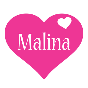 Malina love-heart logo