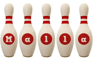 Malla bowling-pin logo