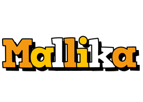Mallika cartoon logo
