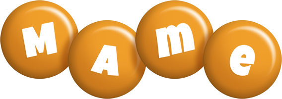 Mame candy-orange logo