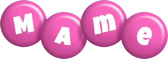 Mame candy-pink logo