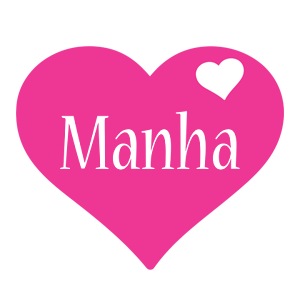 Manha love-heart logo