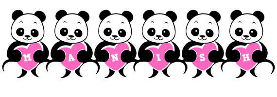 Manish love-panda logo