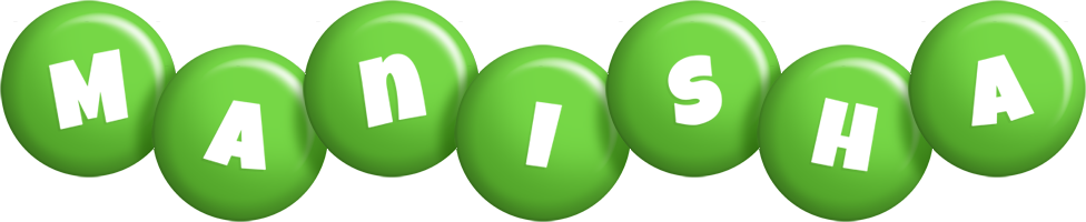 Manisha candy-green logo