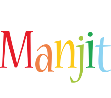 Manjit birthday logo