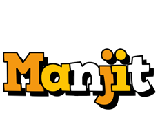 Manjit cartoon logo