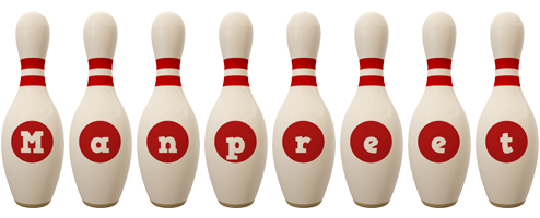 Manpreet bowling-pin logo