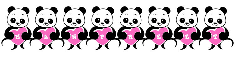 Manpreet love-panda logo