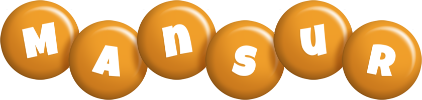 Mansur candy-orange logo