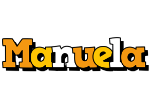 Manuela cartoon logo