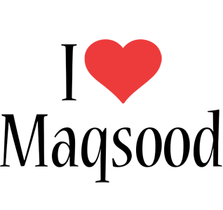 Maqsood i-love logo