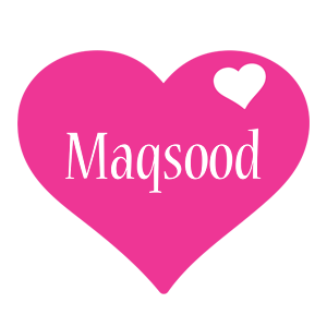 Maqsood love-heart logo