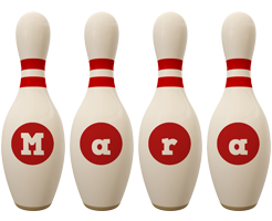 Mara bowling-pin logo