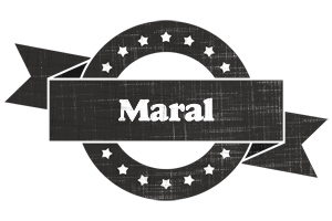 Maral grunge logo