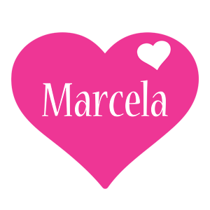 Marcela love-heart logo