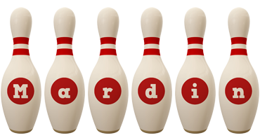 Mardin bowling-pin logo