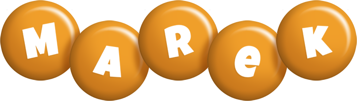 Marek candy-orange logo
