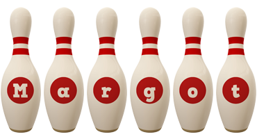 Margot bowling-pin logo