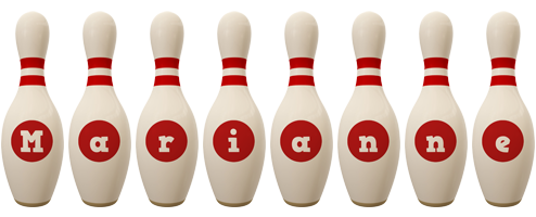 Marianne bowling-pin logo