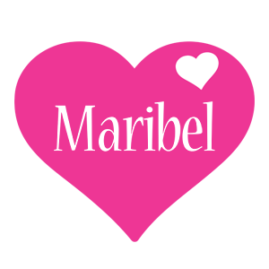 Maribel love-heart logo