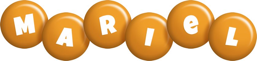 Mariel candy-orange logo