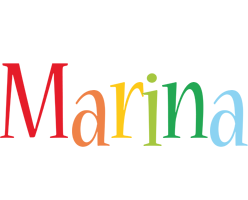 Marina birthday logo