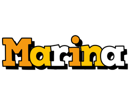 Marina cartoon logo
