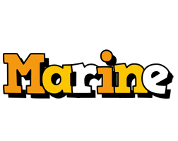 Marine cartoon logo