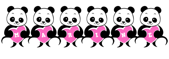 Marine love-panda logo
