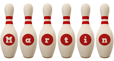 Martin bowling-pin logo
