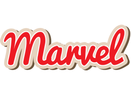 Marvel chocolate logo