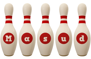 Masud bowling-pin logo