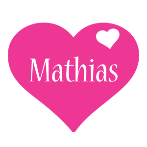 Mathias love-heart logo