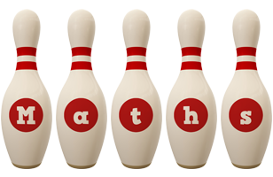 Maths bowling-pin logo