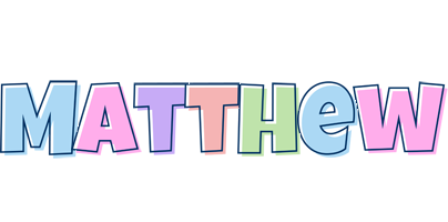Matthew Logo | Name Logo Generator - Candy, Pastel, Lager ...