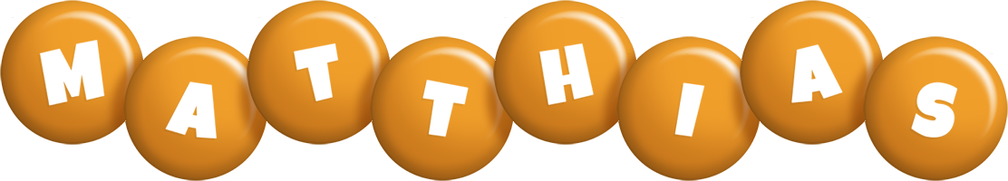 Matthias candy-orange logo