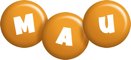 Mau candy-orange logo