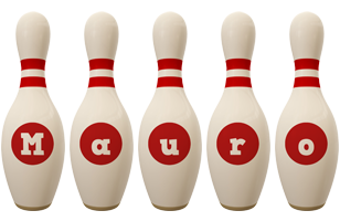 Mauro bowling-pin logo