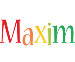 Maxim birthday logo