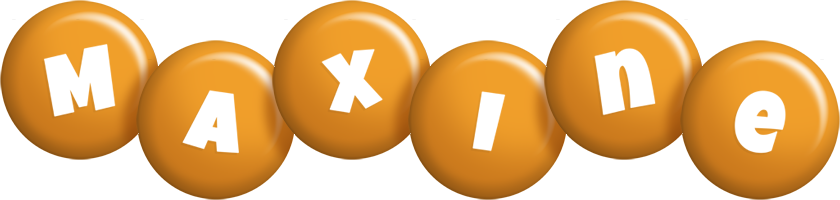 Maxine candy-orange logo
