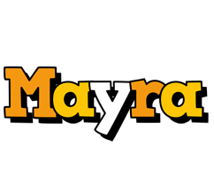 Mayra cartoon logo