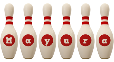 Mayura bowling-pin logo