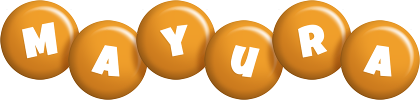 Mayura candy-orange logo