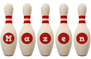 Mazen bowling-pin logo