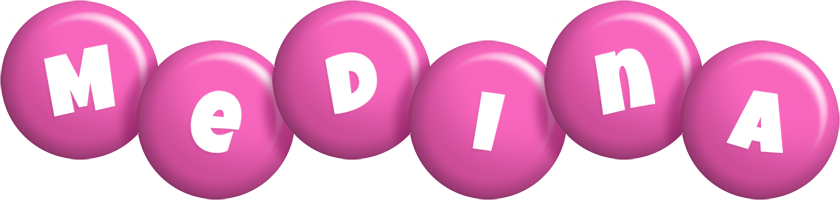 Medina candy-pink logo