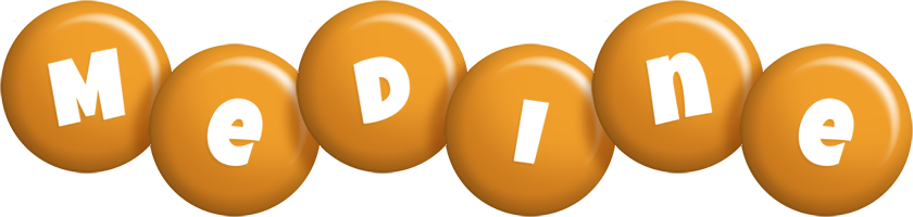 Medine candy-orange logo