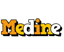 Medine cartoon logo