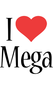 Mega i-love logo