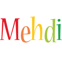 Mehdi birthday logo