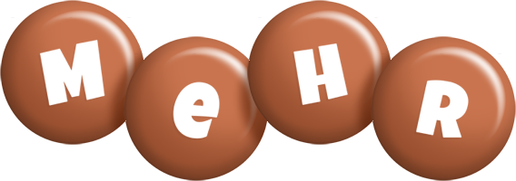 Mehr candy-brown logo